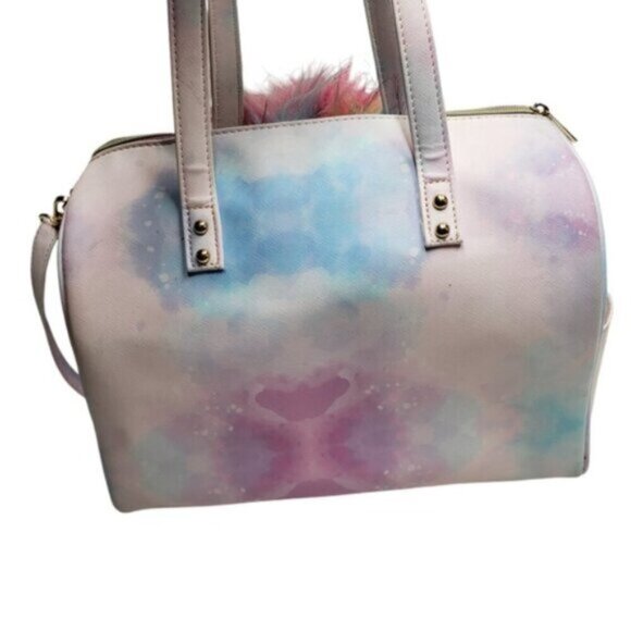 Under One Sky Unicorn Small Duffle Overnight Weekend Bag Pastel - Picture 3 of 15